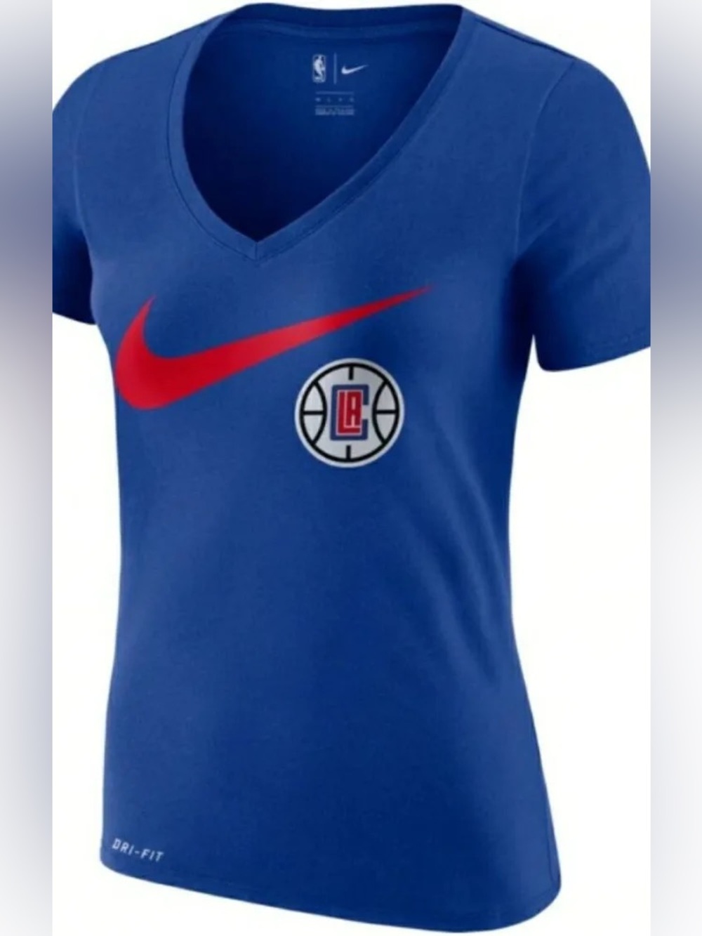 NWT Nike Women's Los Angeles Clippers Dri-FIT V-Neck T-Shirt sz M
